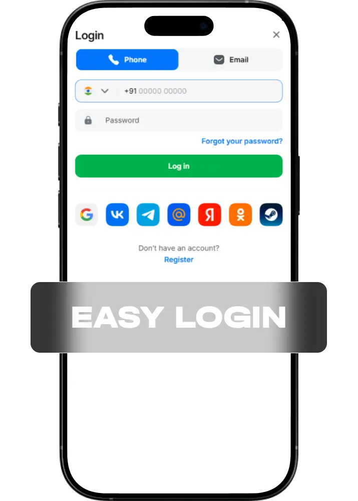 1win India login